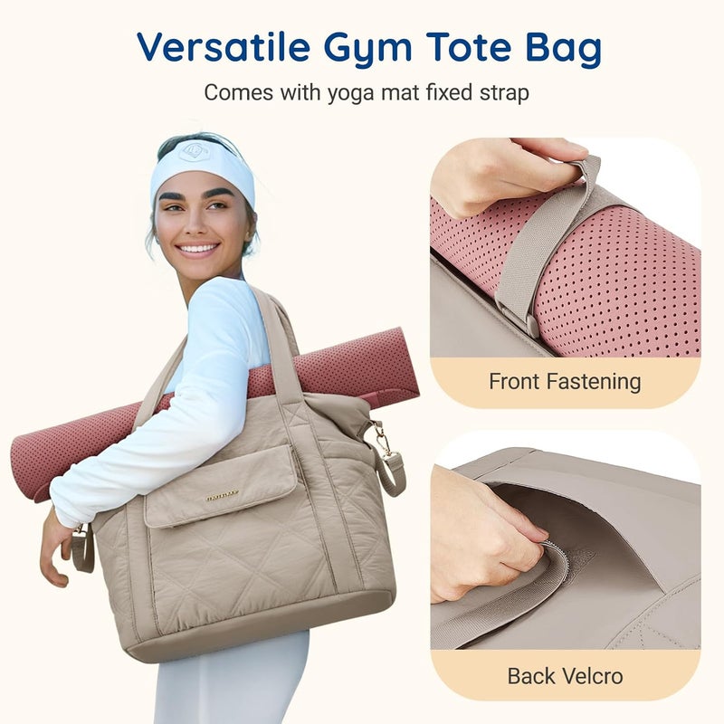 MOMMORE Diaper Bag Tote Small Baby Bag with Insulated Pockets, Lightweight Mommy Tote with Stroller Straps, Nurse Gym Travel - Image 3